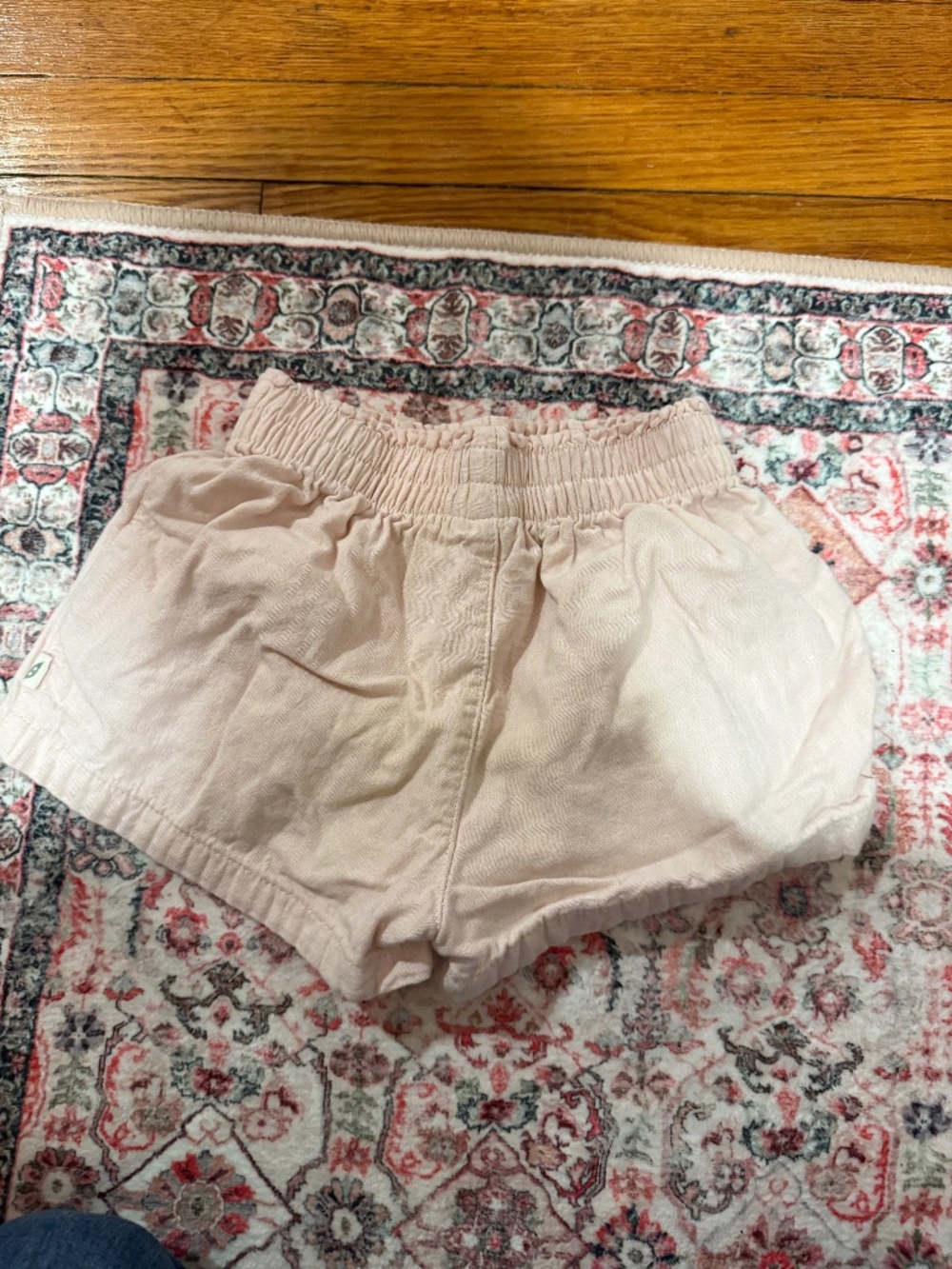 Pink linen toddler shorts 3t